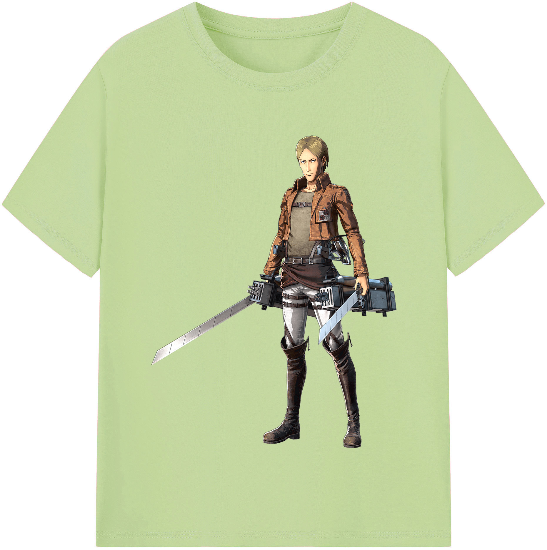 （画像用） 進撃の巨人 Attack on Titan 綿100％半袖Tシャツ（フロントプリント）